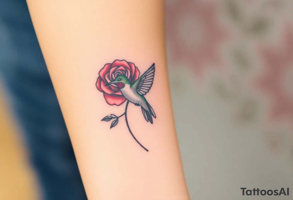 A tattoo with the name:
Debby Deguzman with
8-17-61 to 5-29-25 with a
Rose with a
Hummingbird tattoo idea