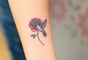A tattoo with the name:
Debby Deguzman with
8-17-61 to 5-29-25 with a
Rose with a
Hummingbird tattoo idea