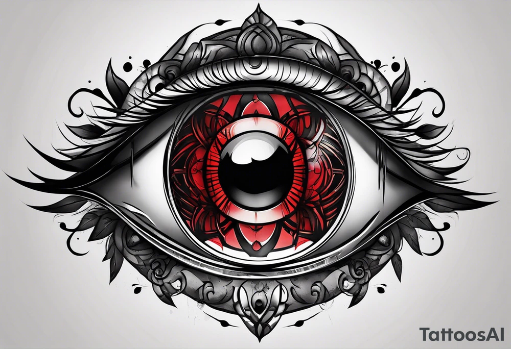 Sharingan eyes tattoo idea