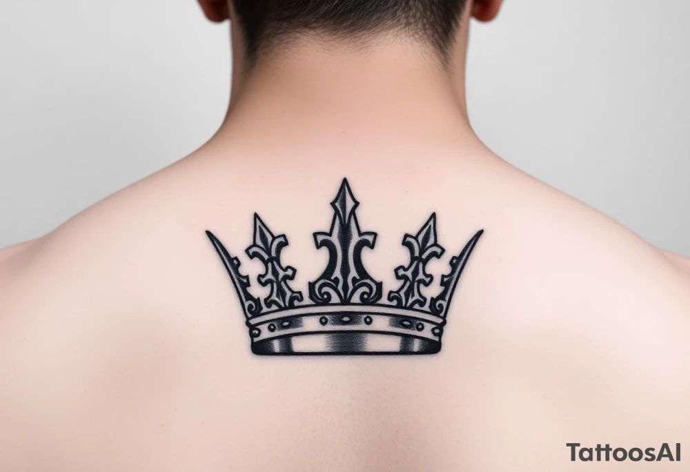 Crown tattoo with Bailey tattoo idea