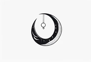 crescent moon tattoo idea
