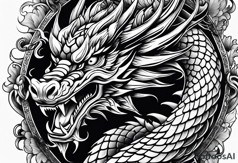 Chinese dragon tattoo idea