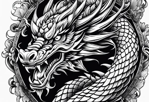 Chinese dragon tattoo idea