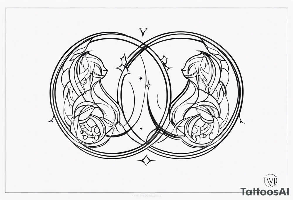 Gemini virgo symbols together tattoo idea