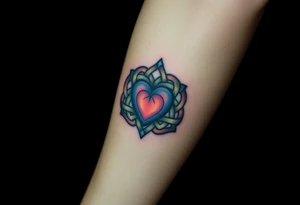 celtic knot with heart tattoo idea