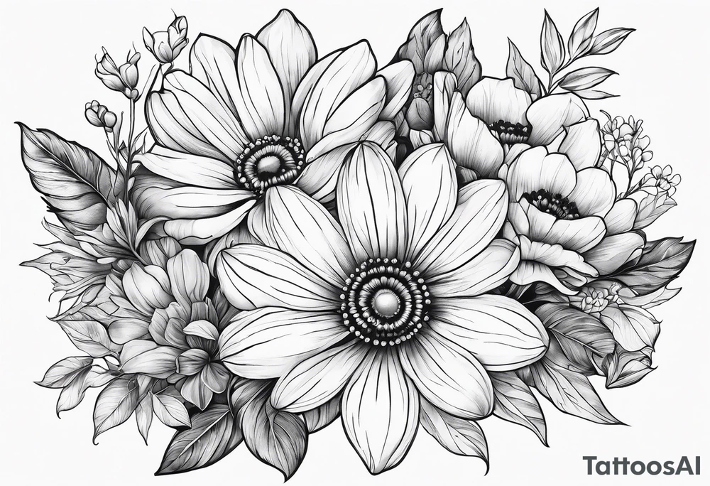 Wildflowers, forearm tattoo idea