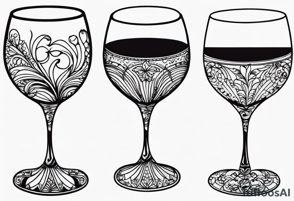 Wine Glass tattoo idea