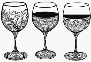 Wine Glass tattoo idea