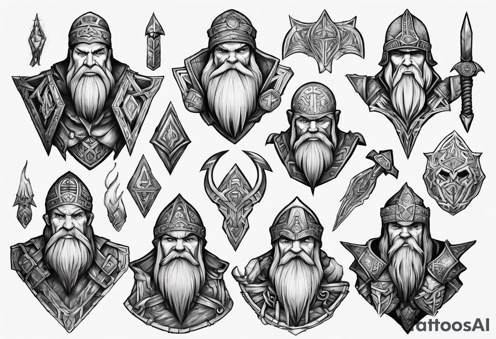 Dwarven tattoo idea