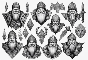 Dwarven tattoo idea