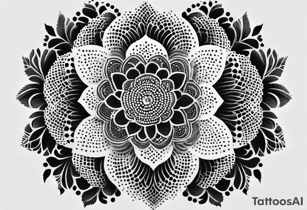 lace tattoo idea