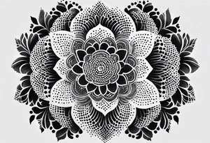 lace tattoo idea
