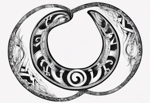 a mobius strip with the roman numberal IV tattoo idea