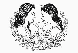 Tattoo for daughters who made me stronger 
Bella and leah tattoo idea