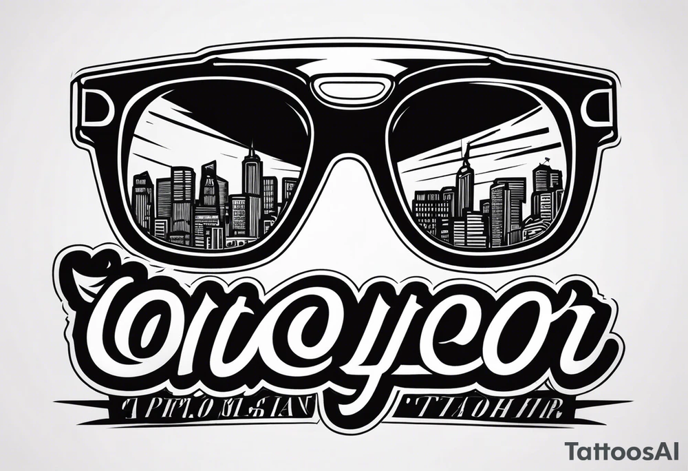 Officer Sunglasses tattoo idea