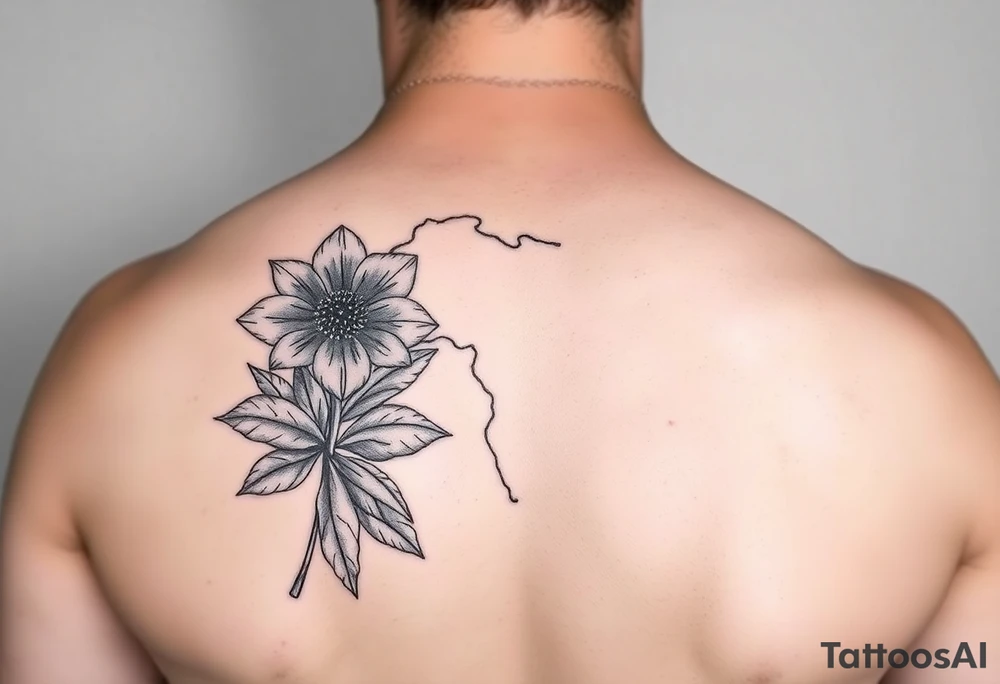 Africa and Zambia with flower tattoo idea