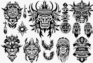 philippines, native, tribal tattoo idea