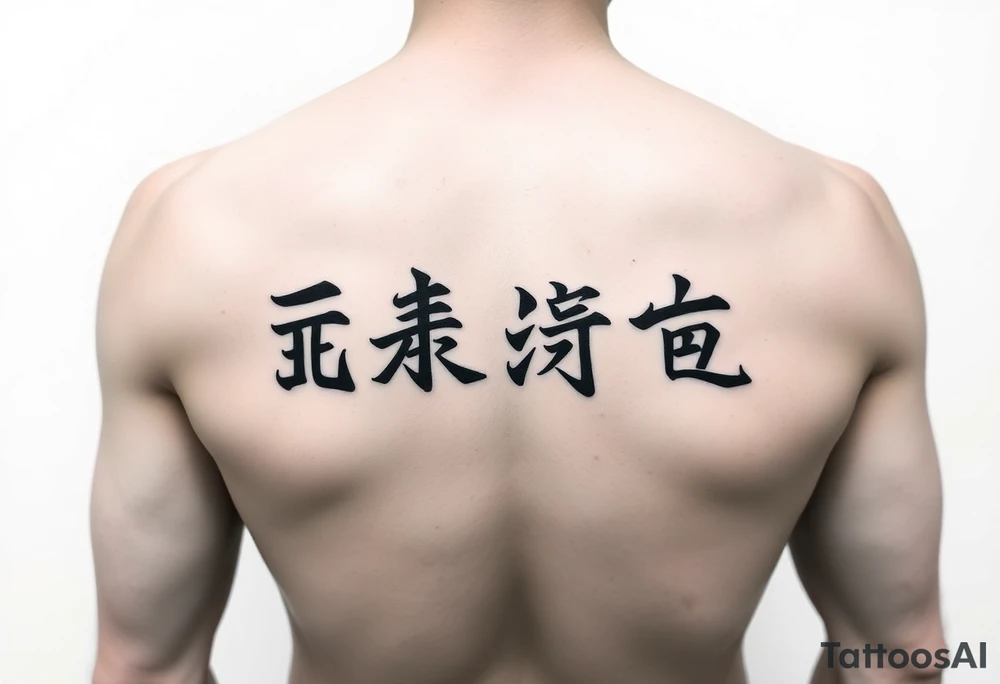 A Chinese word nine tattoo idea