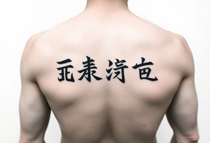 A Chinese word nine tattoo idea