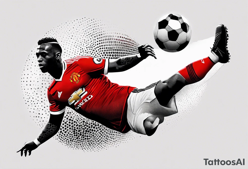 Manchester united 
Red Devil heading a 
football tattoo idea