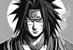 madara uchiha with thesharinganon thebackground tattoo idea