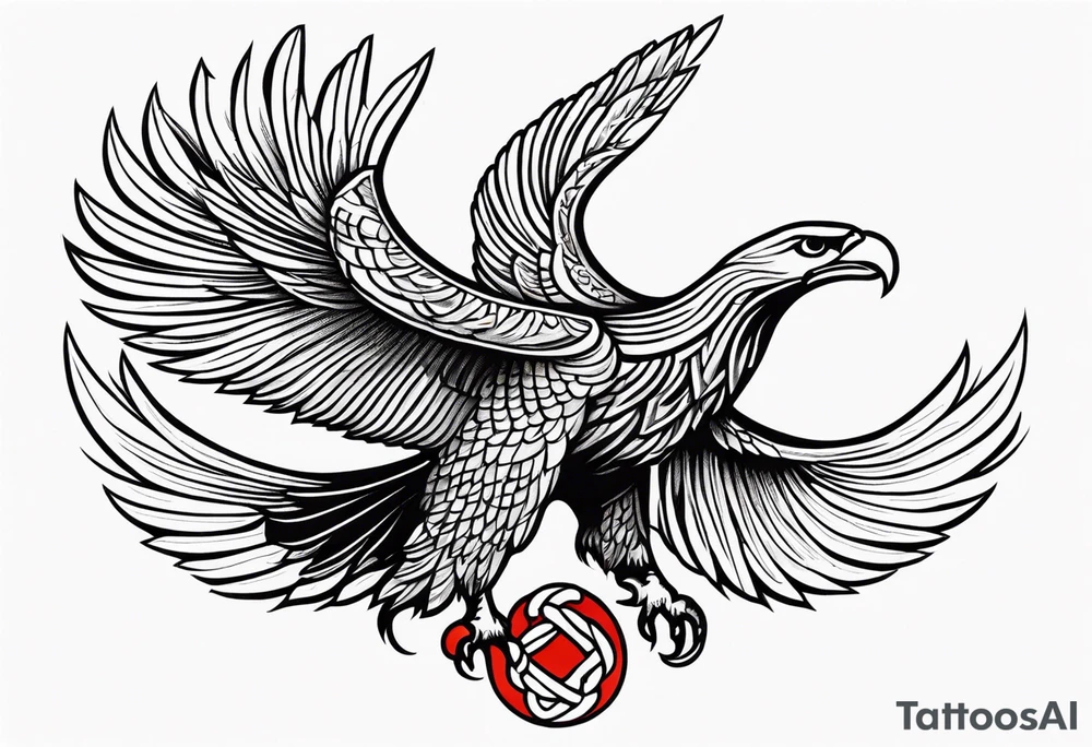 Slavic eagle carrying a snake tattoo idea