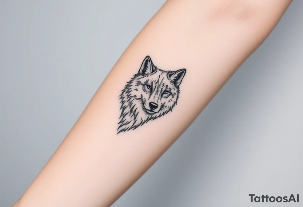 Wolf tattoo idea