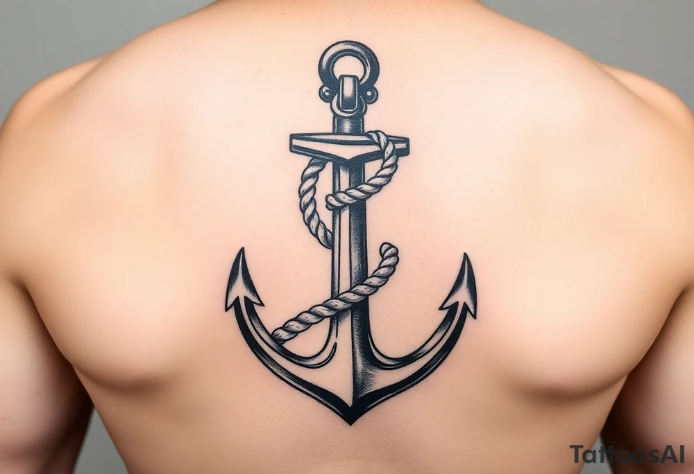 weathered anchor wrapped in nautical rope with sea waves tattoo idea weathered anchor wrapped in nautical rope with sea waves tattoo idea