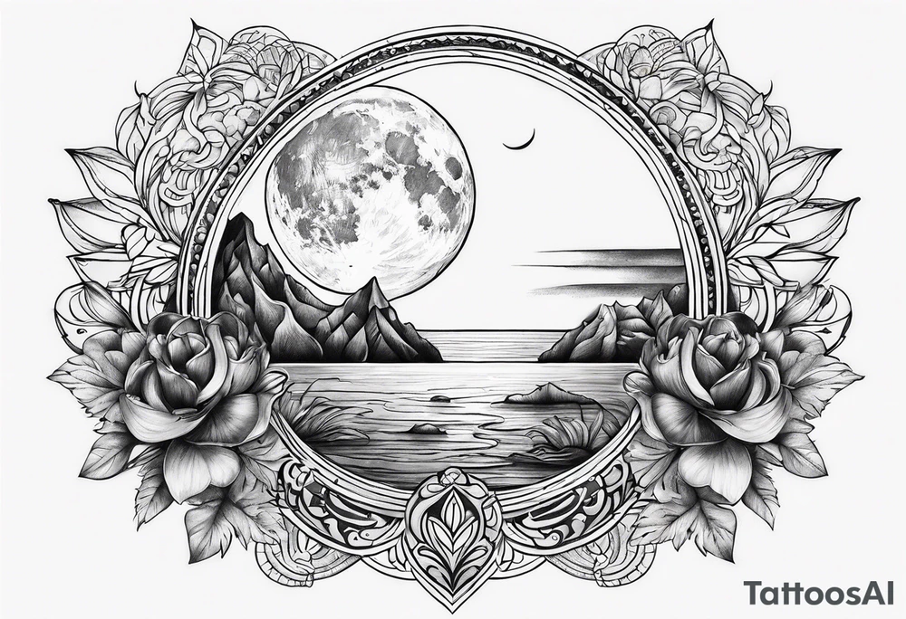 Half moon tattoo idea