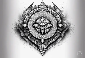 My tears ricochet warrior shield tattoo idea