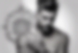 man with tattoos on both arms. from shoulder to elbow , each tattoo with beautiful women mixed with mandalas tattoo idea