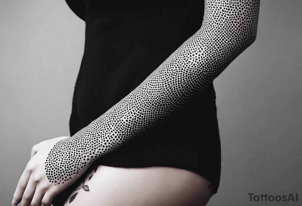 lace feminine full arm sleeve tattoo idea