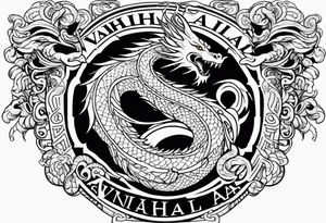 Valhalla serpent dragon tattoo idea