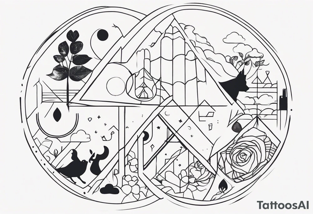 Unbreakable bond, family of five tattoo idea
