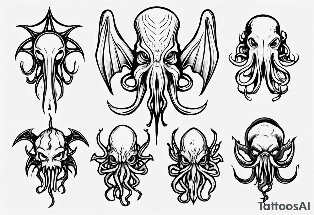 Cthulhu theme tattoo idea