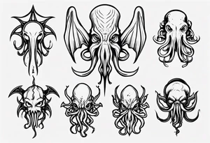 Cthulhu theme tattoo idea