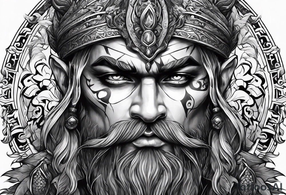 full body strong mythical giant with one eye tattoo idea full body strong mythical giant with one eye tattoo idea