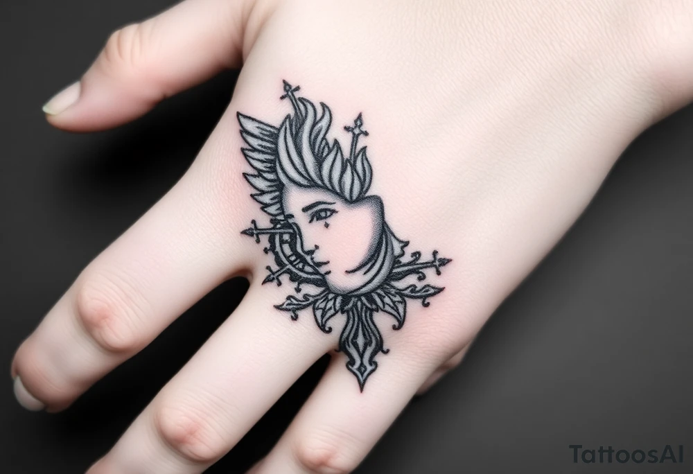 Finding peace in chaos within god tattoo idea