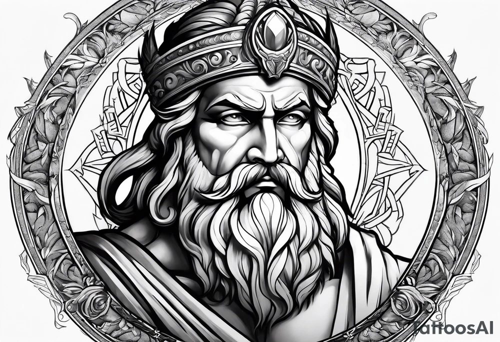 Zeus god tattoo idea