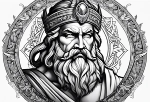 Zeus god tattoo idea