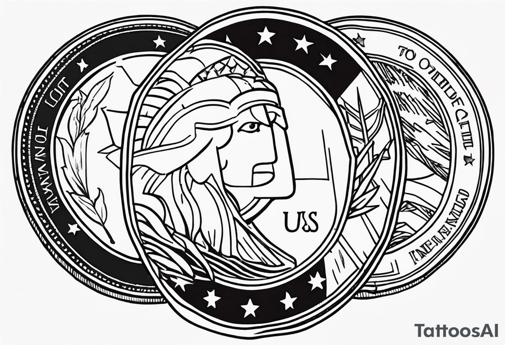 US Coin tattoo idea