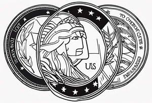 US Coin tattoo idea