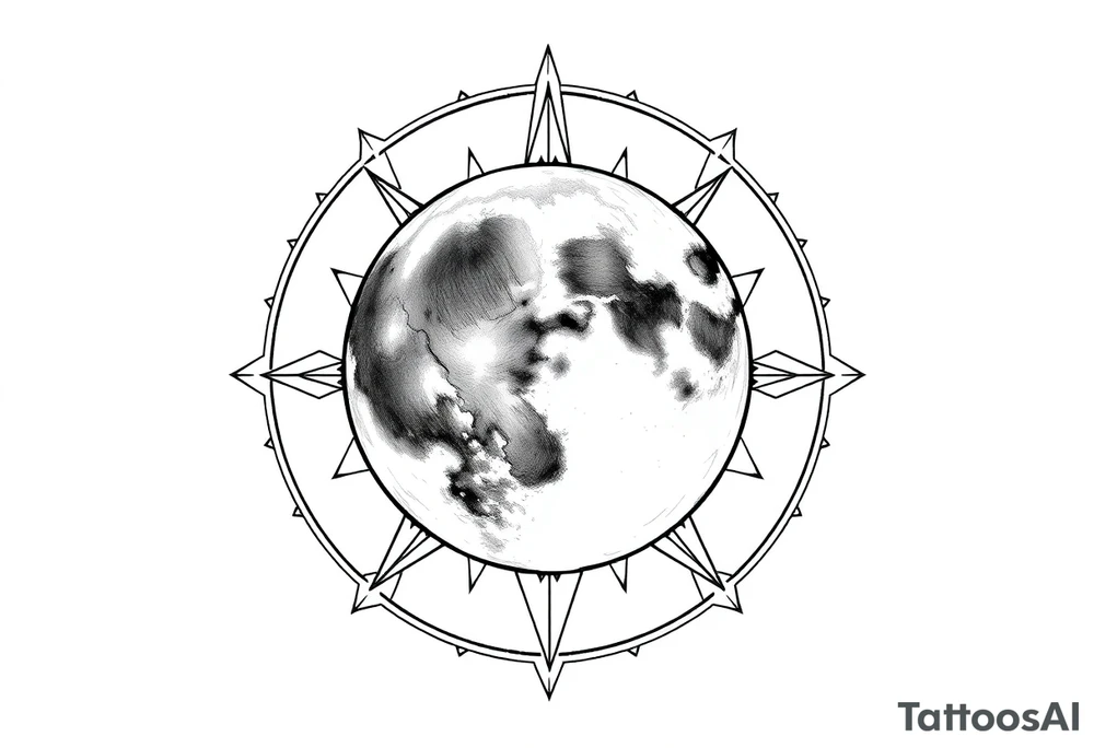 sacred moon tattoo idea