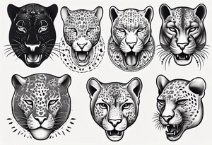 Panther body tattoo idea