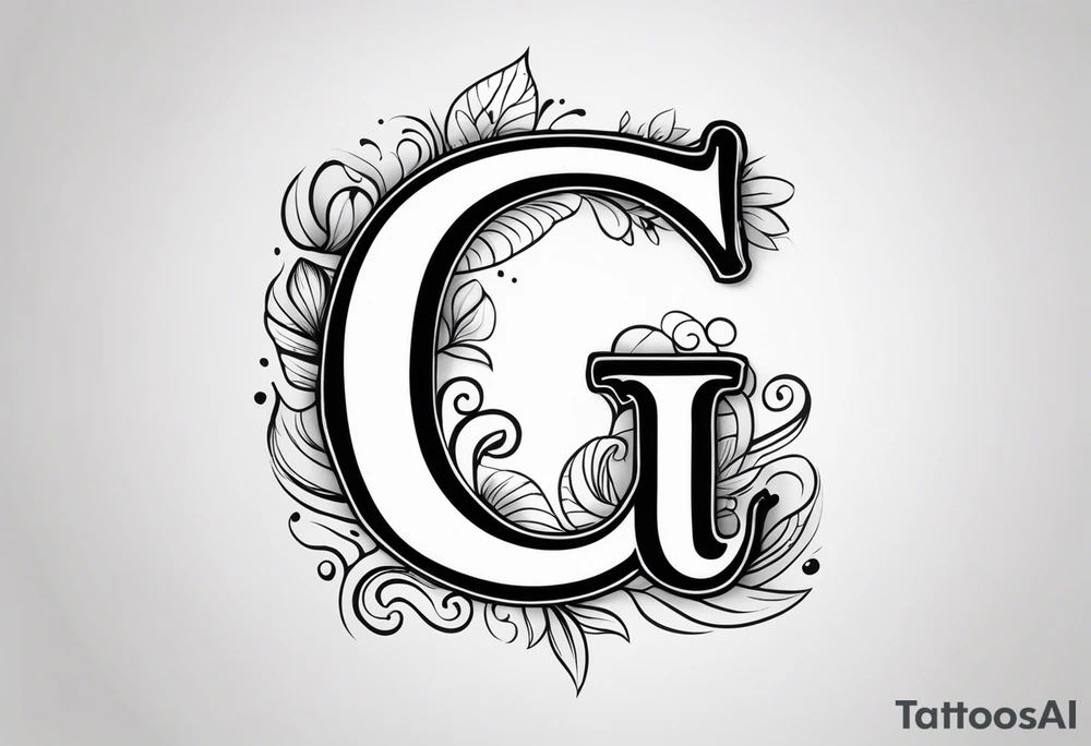 The letter G tattoo idea