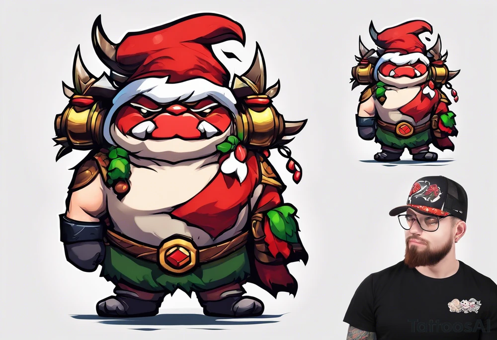 pudge in dota 2 tattoo idea