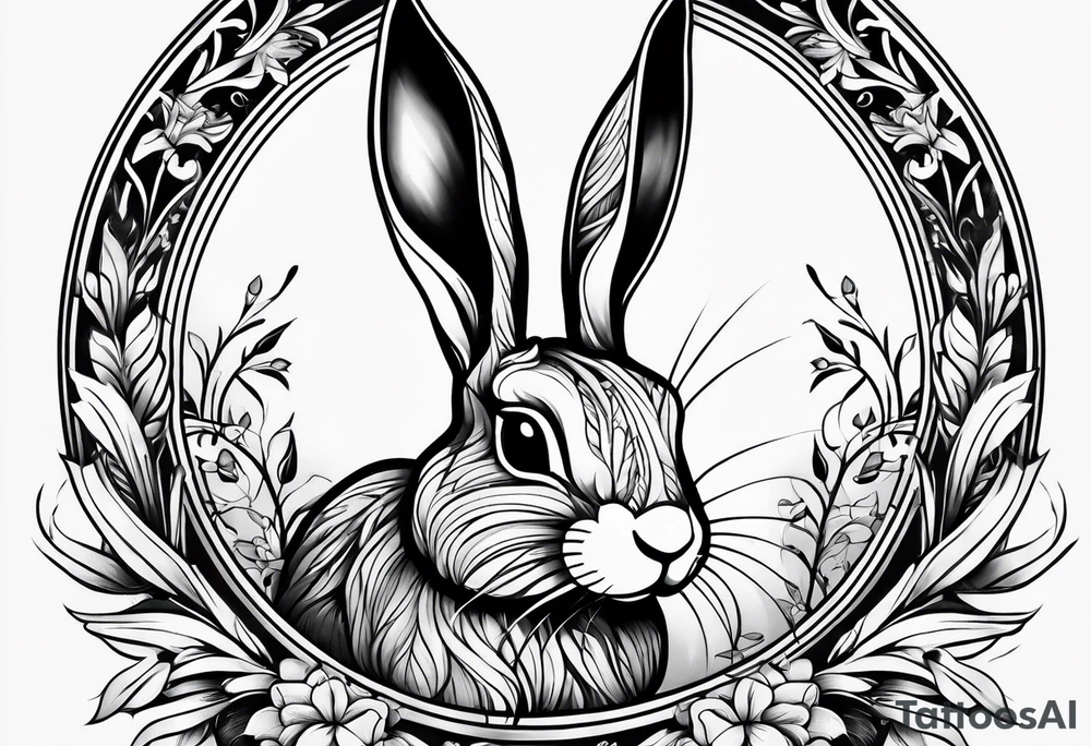 bunny tattoo idea