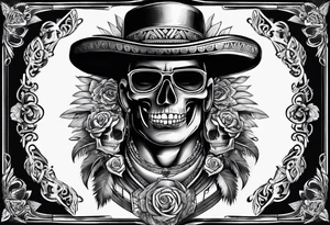 gangsta mexican style tattoo for chest tattoo idea