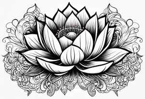 lotus flower tattoo idea