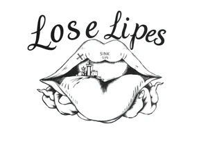 Modernised representation of war propaganda: Loose lips sink ships tattoo idea